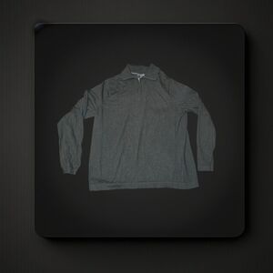 Banana Republic Black Merino Quarter-Zip Sweater